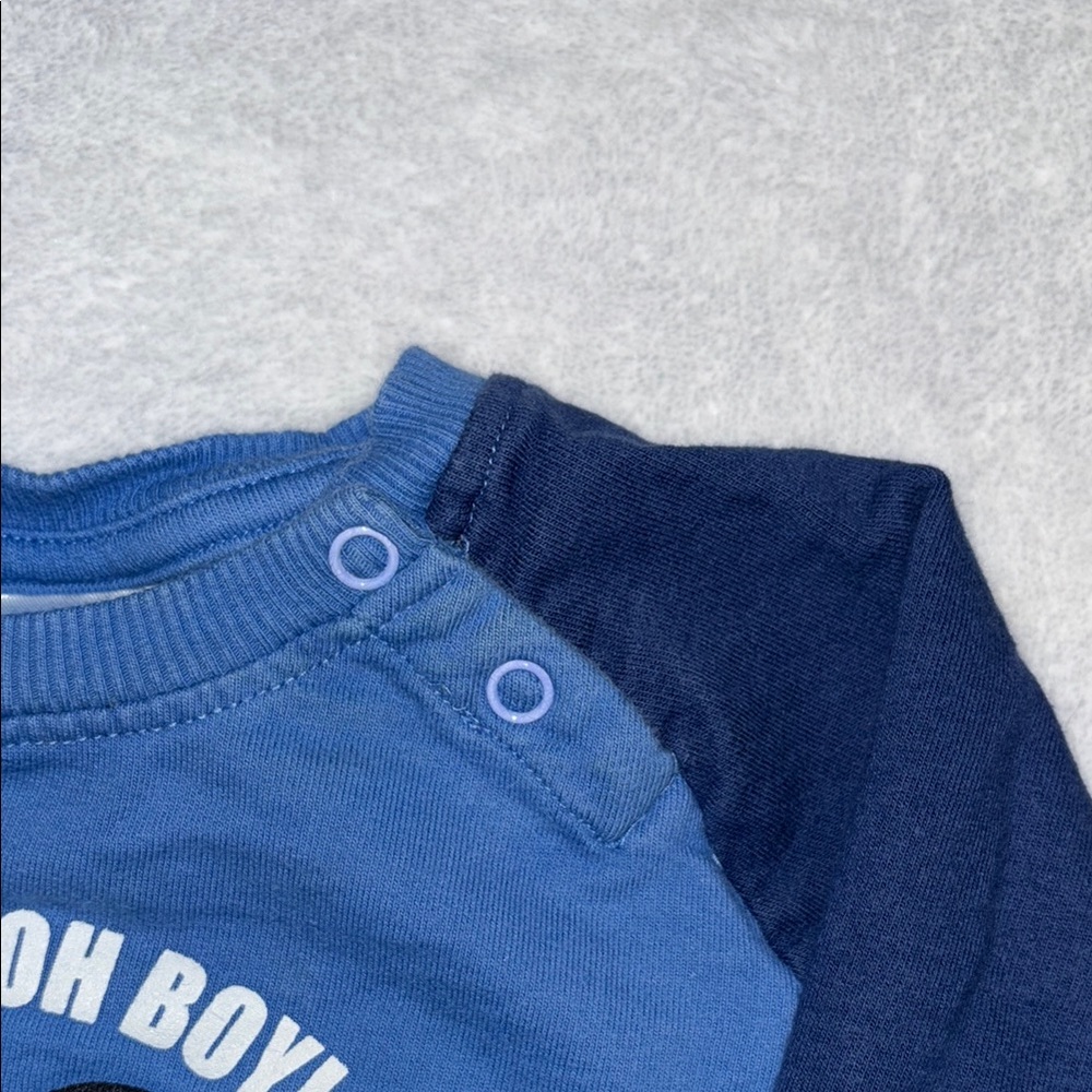 Disney Mickey Mouse Blue Kids Sweatshirt - Picture 3 of 5
